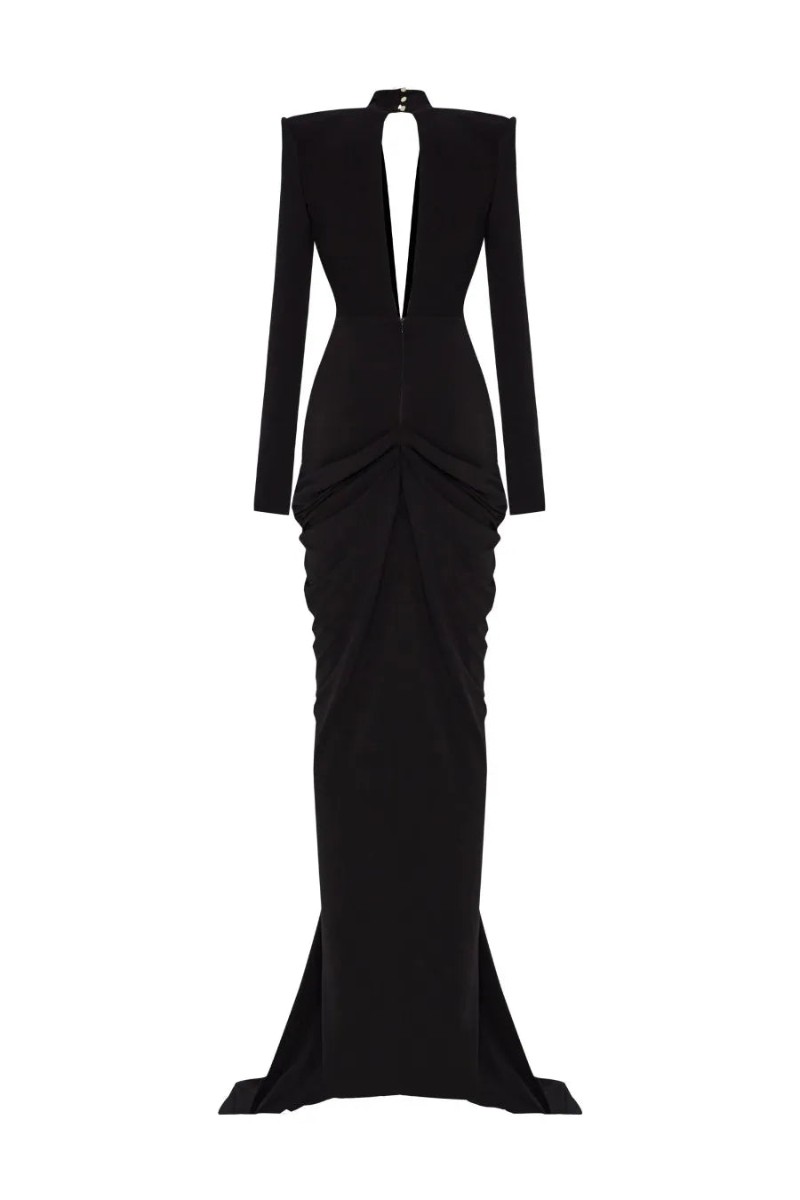 Women Long Sleeve Sexy Deep V-Neck Shinning Beading Bodycon Floor-length Dress Celebrate Evening Party Prom Cocktail Outfit
