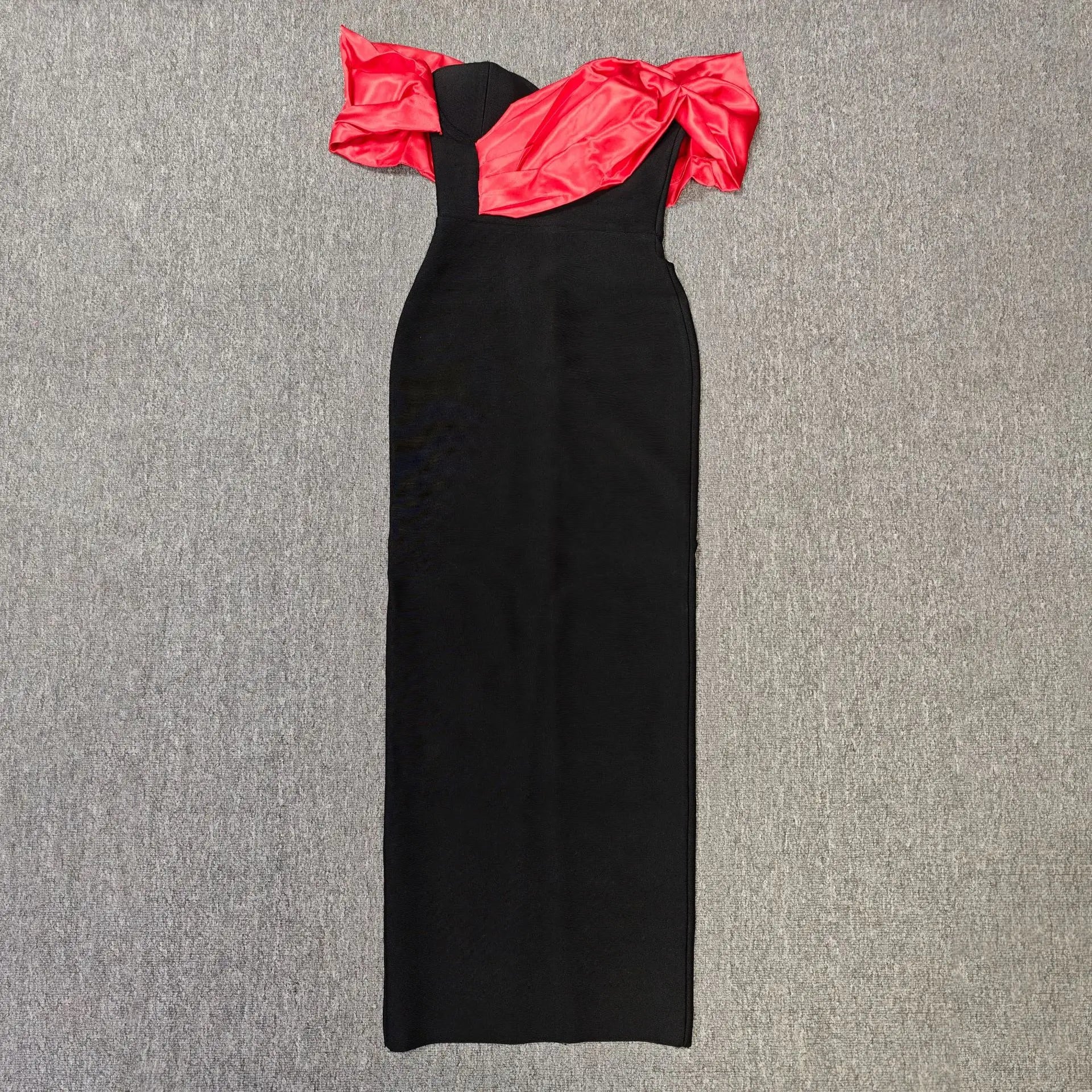 Top Quality Women Sexy Strapless Off the Shoulder Bodycon Long Bandage Dress Celebrate Nightclub Party Birthday Outfit