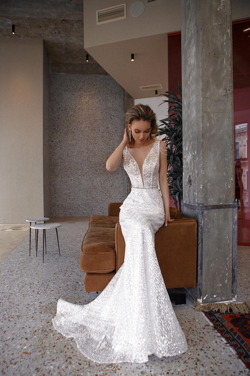 Abiti da sposa graziosi glitter scintillio abiti da sposa voile abiti senza maniche per la festa formale elegante Vestidos de nolia