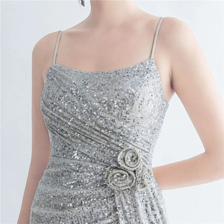 Sexy backless maxi sequin summer dress women elegant luxury birthday party dresses long prom bridesmaid evening dresses vestidos