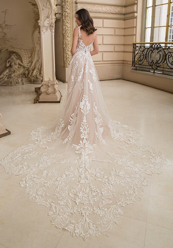 Robes De Mariée classiques exquises, ligne A, modernes, en dentelle, avec des Appliques, Sexy, sans manches, dos nu, Robes De Mariée