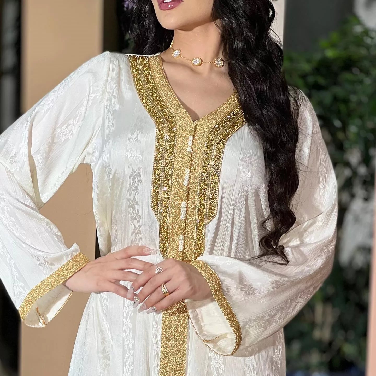 Abito di velluto da donna musulmana chic ta nastro solido con cappuccio pieno manicotto con cappuccio elegante casual marocchino autunno abaya