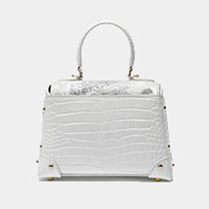 Sac en cuir véritable femme peau de Crocodile sac à main femme sac à main design de luxe sac à main femme en cuir marque sac de luxe femme 